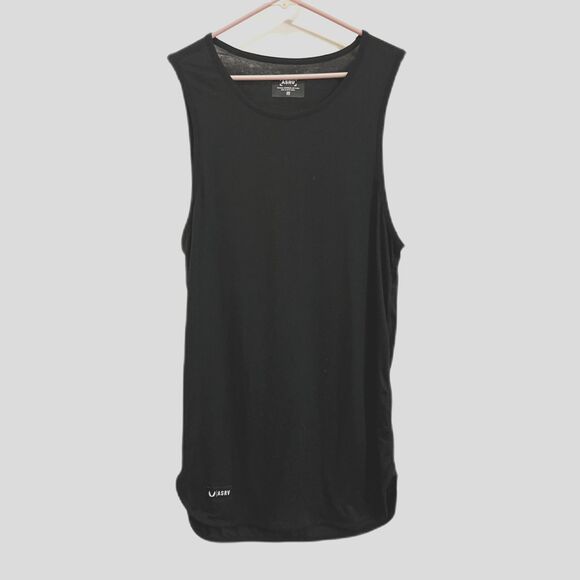 ASRV Black Basketball Gym Running Tank Top Shirt      Mens Size Medium - Picture 1 of 7